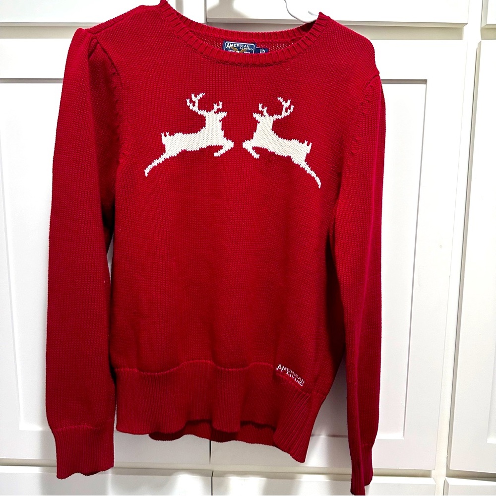 Vintage American Living Christmas Women’s Sweater. Size XL